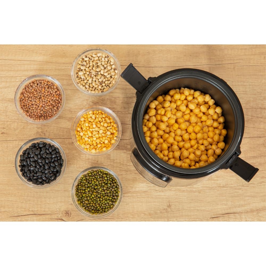 Sencor - Мултифункционална оризоварка 350W/230V 0,6 л неръждаема/черна