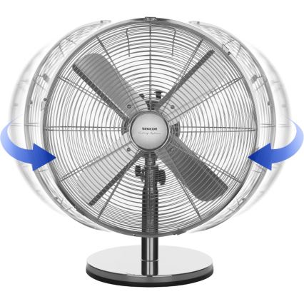 Sencor - Настолен вентилатор 50W/230V лъскав хром