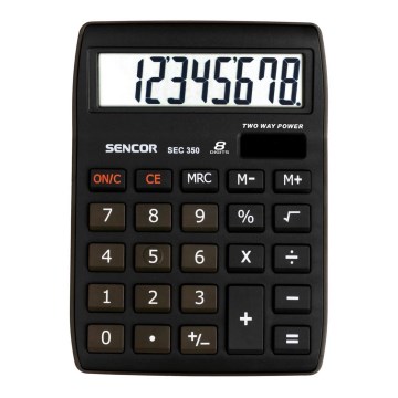 Sencor - Настолен калкулатор 1xLR1130 черен