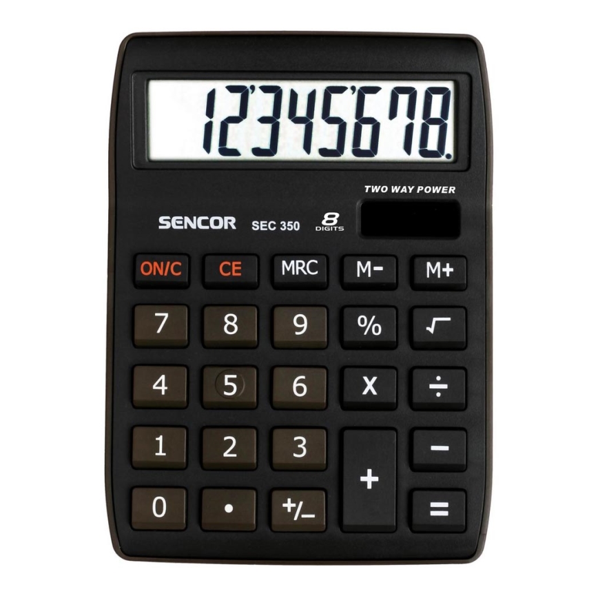 Sencor - Настолен калкулатор 1xLR1130 черен