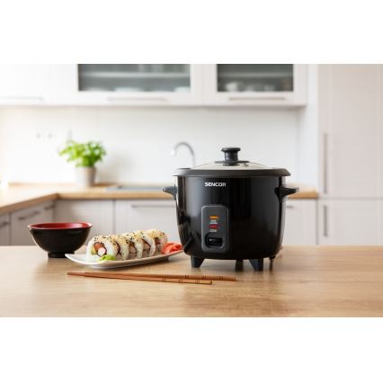Sencor - Оризоварка 300W/230V 0,6л черна