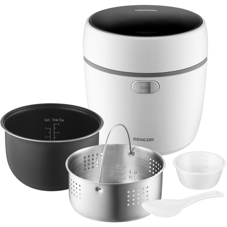 Sencor - Оризоварка 350 W/230 V, 0,6 л, бяла