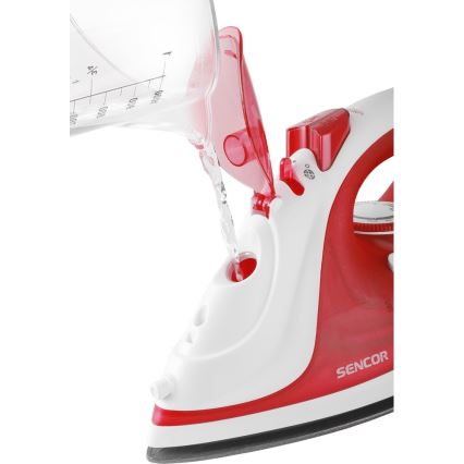 Sencor - Парна ютия 2200W/230V червена/бяла