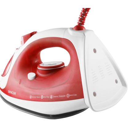 Sencor - Парна ютия 2200W/230V червена/бяла