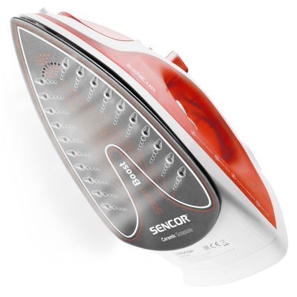 Sencor - Парна ютия 2200W/230V червена/бяла