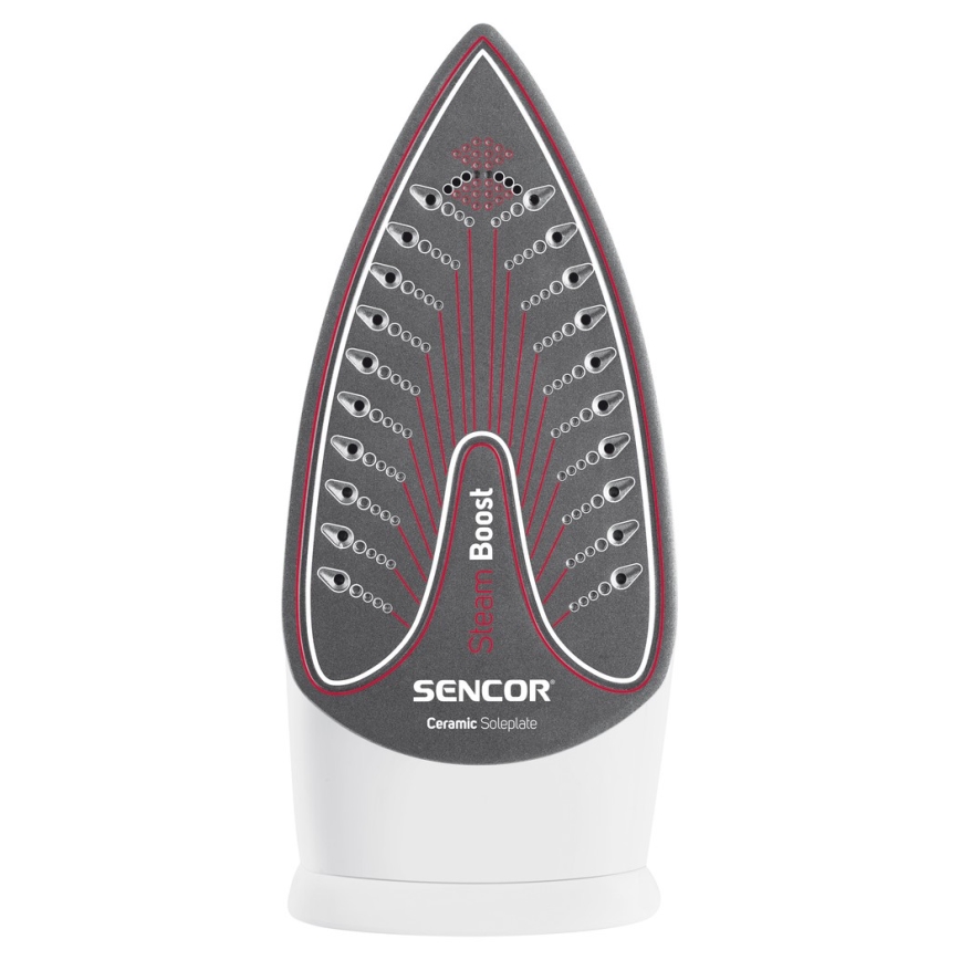 Sencor - Парна ютия 2200W/230V червена/бяла