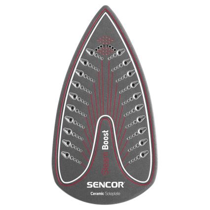 Sencor - Парна ютия 2200W/230V червена/бяла