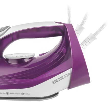 Sencor - Парна ютия 2400W/230V лилава/бяла