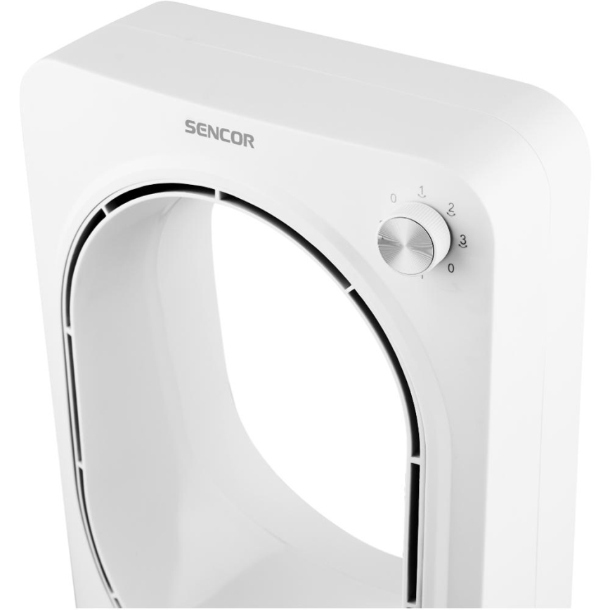 Sencor - Подов безперков вентилатор 50W/230V бял