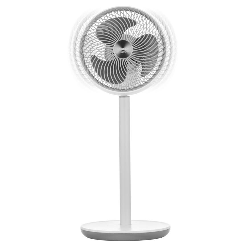 Sencor - Подов вентилатор 3D UltraSilent 26W/230V бял + дистанционно управление