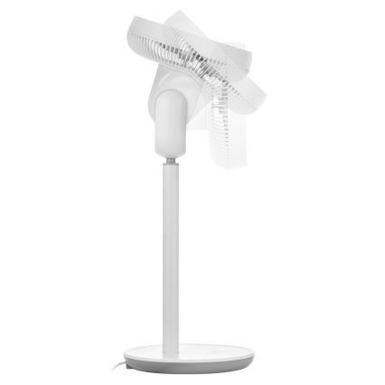 Sencor - Подов вентилатор 3D UltraSilent 26W/230V бял + дистанционно управление