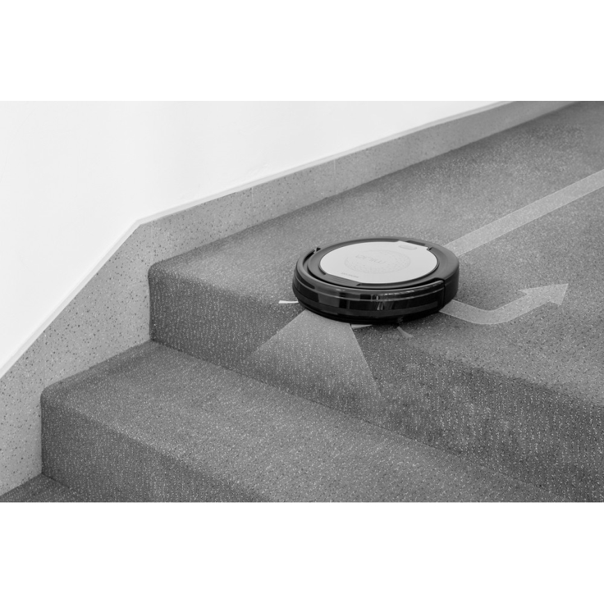 Sencor - Прахосмукачка робот с моп 2в1 15W/14,4V 1500 mAh черна