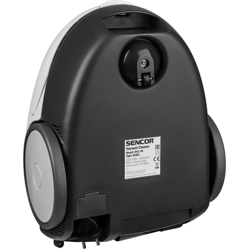 Sencor - Прахосмукачка с торбичка 1,5 l 850W/230V бял