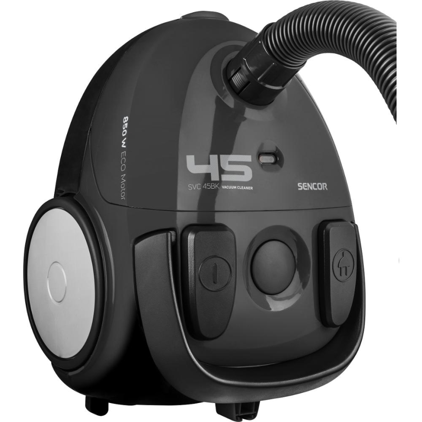 Sencor - Прахосмукачка с торбичка 1,5 l 850W/230V черен