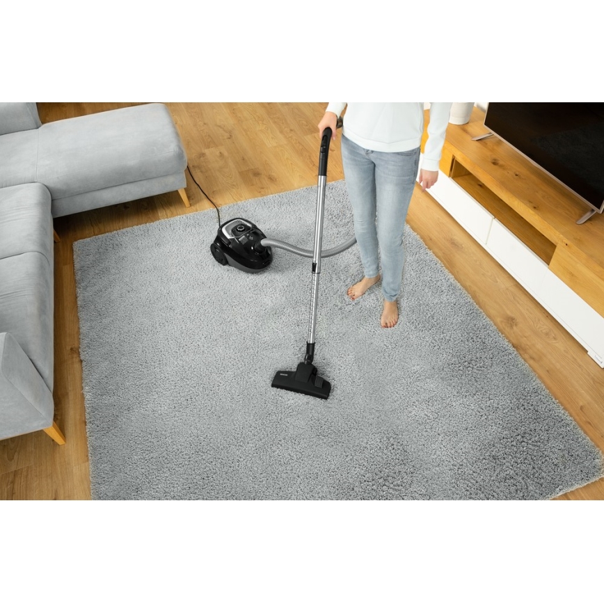 Sencor - Прахосмукачка с торбичка 2 л 700W/230V черна