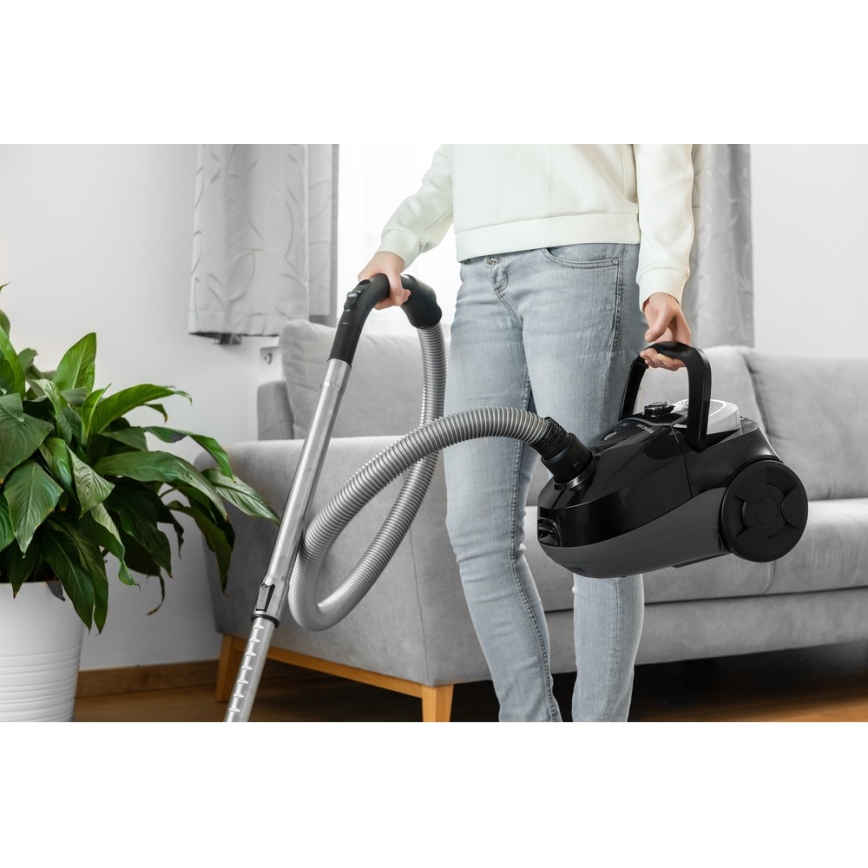 Sencor - Прахосмукачка с торбичка 2 л 700W/230V черна