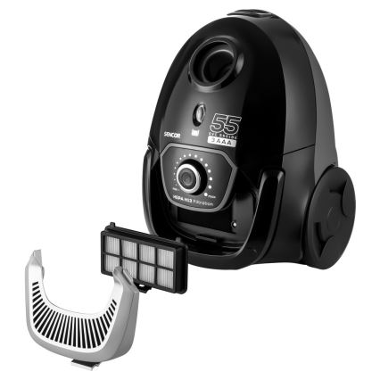 Sencor - Прахосмукачка с торбичка 2 л 700W/230V черна