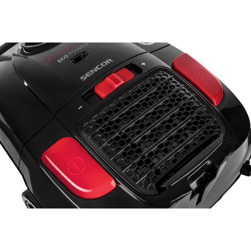 Sencor - Прахосмукачка с торбичка 3л 700W/230V черна/червена