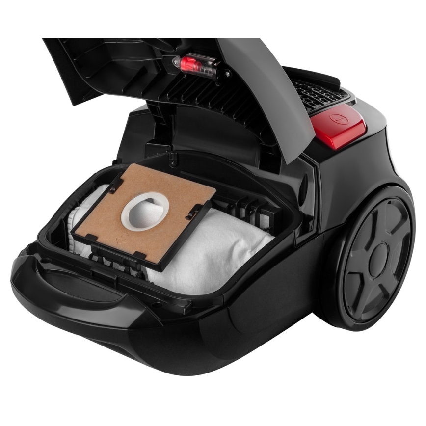 Sencor - Прахосмукачка с торбичка 3л 700W/230V черна/червена