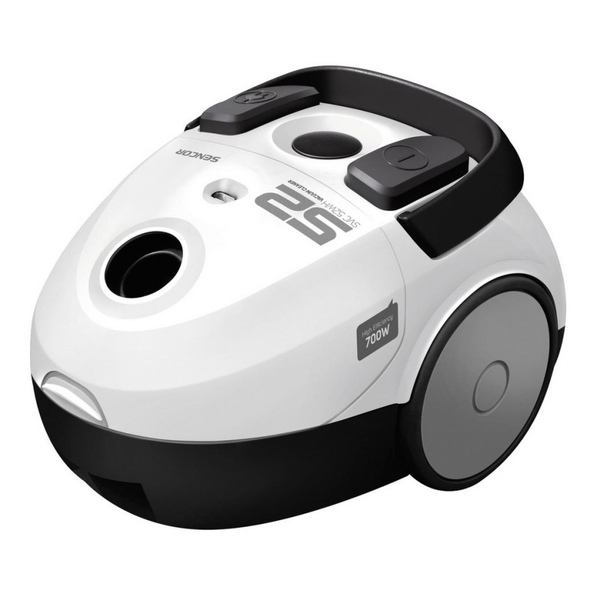 Sencor - Прахосмукачка в торбичка 1,5 л 700W/230V бяла