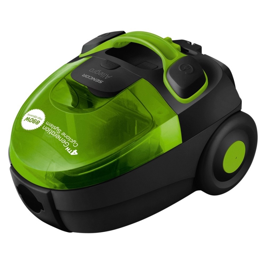 Sencor - Прахосмукачка без торбичка 1,5л 890W/230V зелена/черна