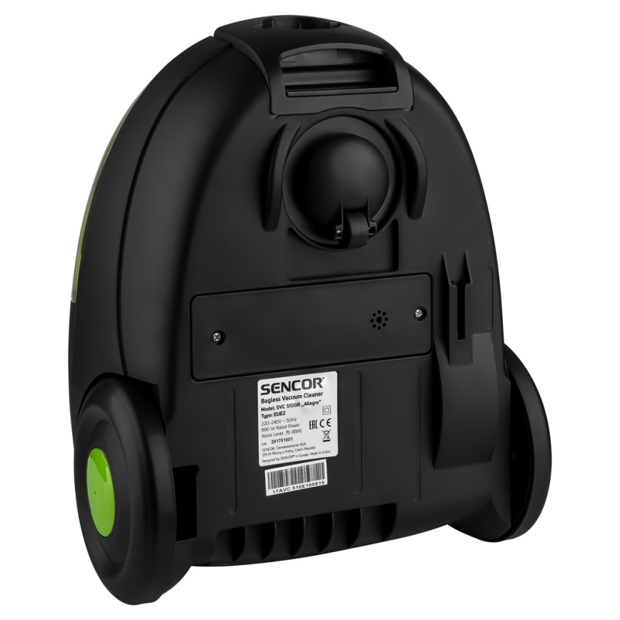 Sencor - Прахосмукачка без торбичка 1,5л 890W/230V зелена/черна