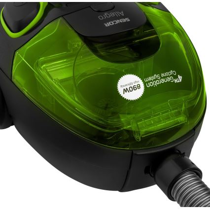 Sencor - Прахосмукачка без торбичка 1,5л 890W/230V зелена/черна