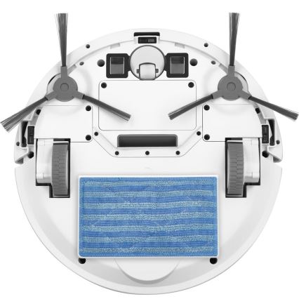 Sencor - Прахосмукачка робот с моп 2в1 18W/1500 mAh бял + дистанционно управление