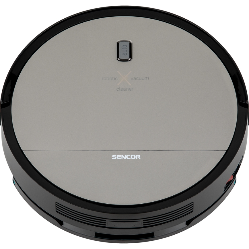 Sencor - Прахосмукачка робот с моп 2в1 25W 2600 mAh черна/сребриста + дистанционно