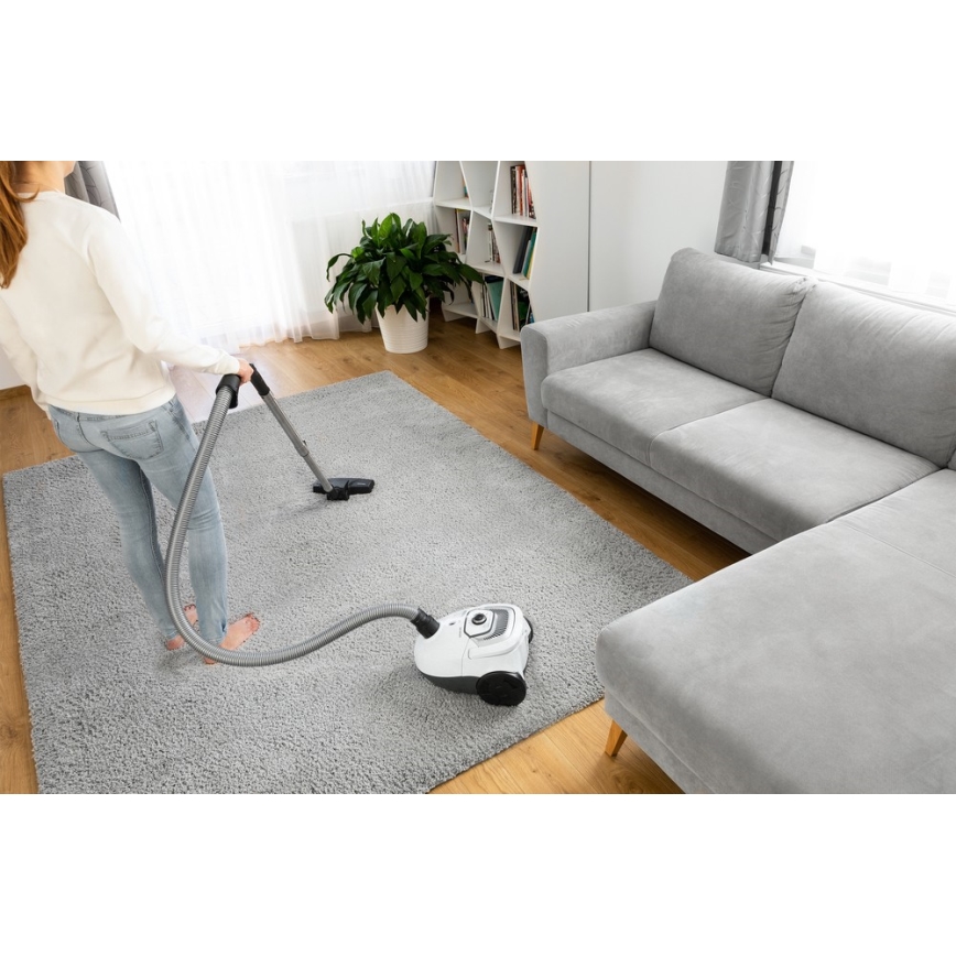 Sencor - Прахосмукачка с торбичка 2 л 700W/230V бяла