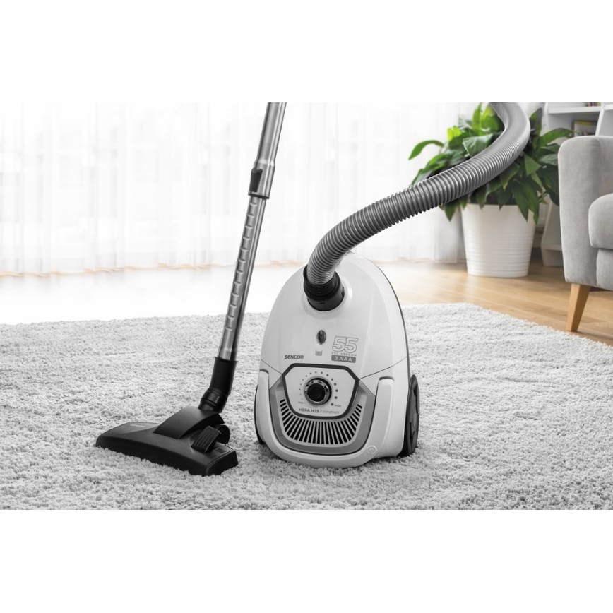 Sencor - Прахосмукачка с торбичка 2 л 700W/230V бяла