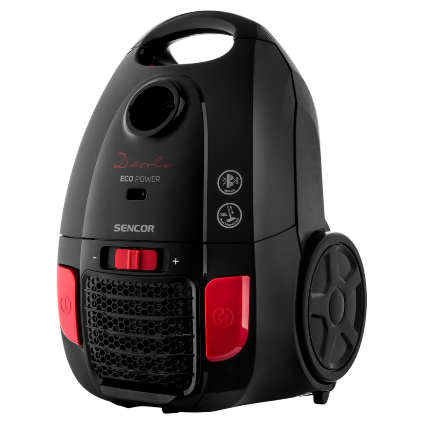 Sencor - Прахосмукачка с торбичка 3л 700W/230V черна/червена