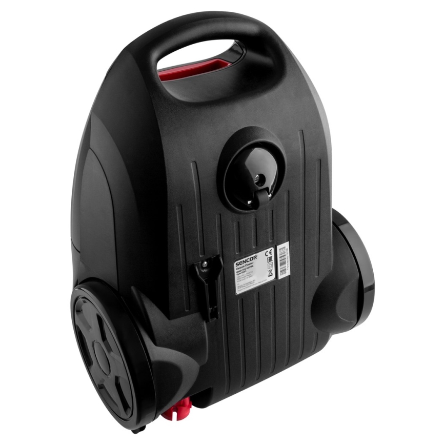 Sencor - Прахосмукачка с торбичка 3л 700W/230V черна/червена