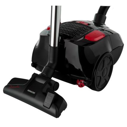 Sencor - Прахосмукачка с торбичка 3л 700W/230V черна/червена