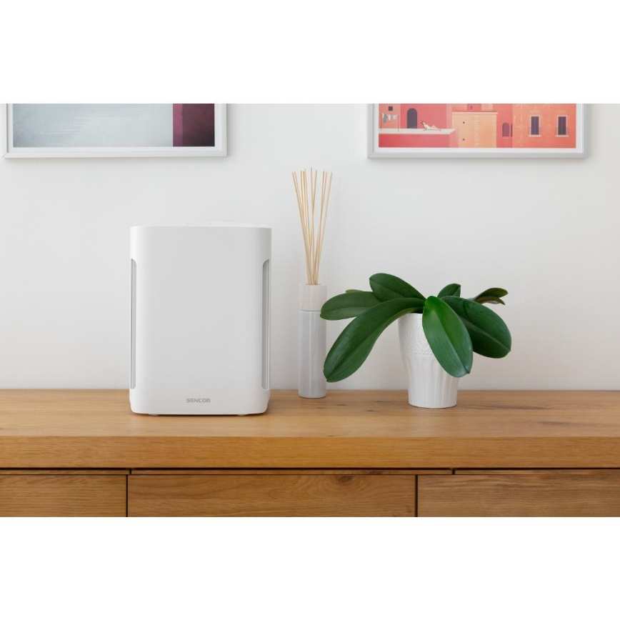 Sencor - Пречиствател на въздуха 60W/230V бял