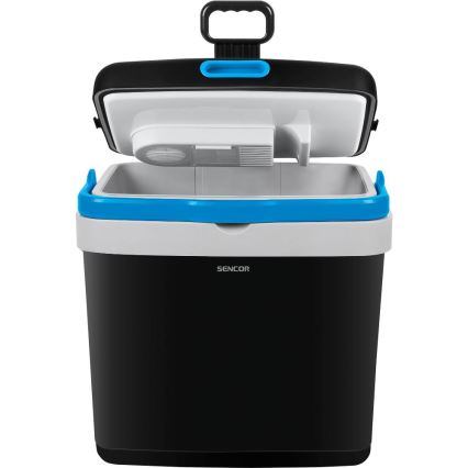 Sencor - Преносим хладилник за кола 33 л 60W/12V/230V черен