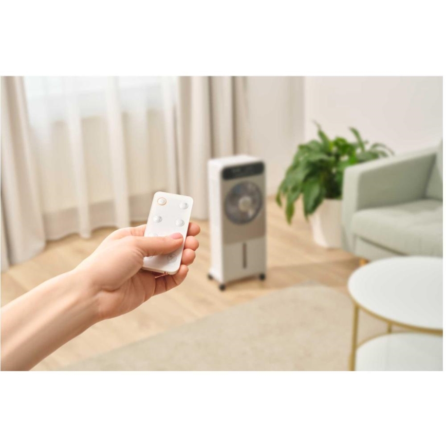 Sencor - Преносим охладител за въздух 28W/230V сив + дистанционно управление