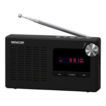 Sencor - Преносимо PLL FM радио 5W 800 mAh 3,7V с USB и MicroSD