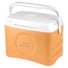 Sencor - Преносим автомобилен хладилник 22л 45W/12V оранжев/бял