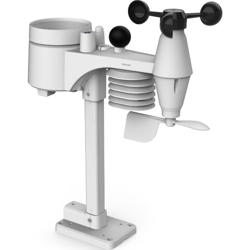 Sencor - Професионална метеостанция с цветен LCD дисплей и будилник 5V/1xCR2032 + 3xAA
