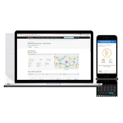 Sencor - Професионална метеорологична станция с цветен LCD дисплей 1xCR2032 + 3xAA Wi-Fi