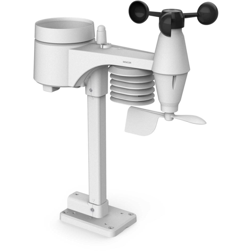 Sencor - Професионална метеостанция с цветен LCD дисплей и будилник 5V/3xAAA + 3xAA
