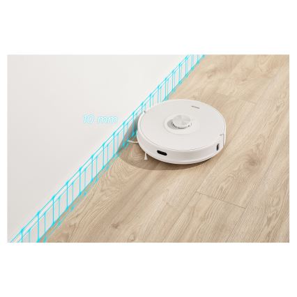 Sencor - Робот-прахосмукачка с моп 2 в 1, 50 W / 5000 mAh, Wi‑Fi, бяла, с дистанционно управление