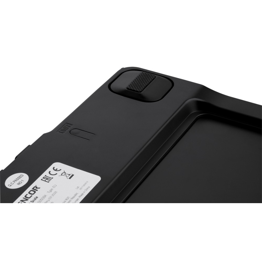 Sencor - Смарт фитнес кантар 1xCR2032 черен