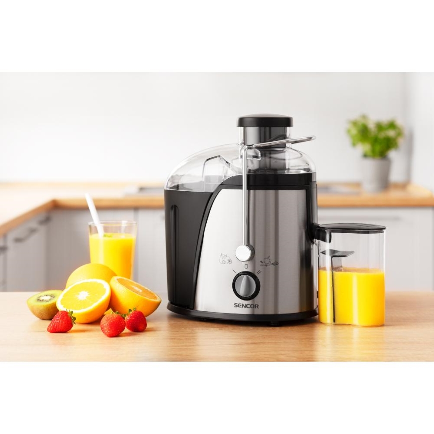 Sencor - Сокоизстисквачка 400W/230V матов хром/черен