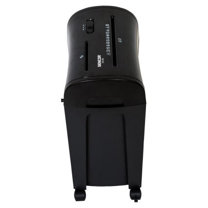 Sencor - Шредер за CD и хартия A4 обем 14л 230V черен