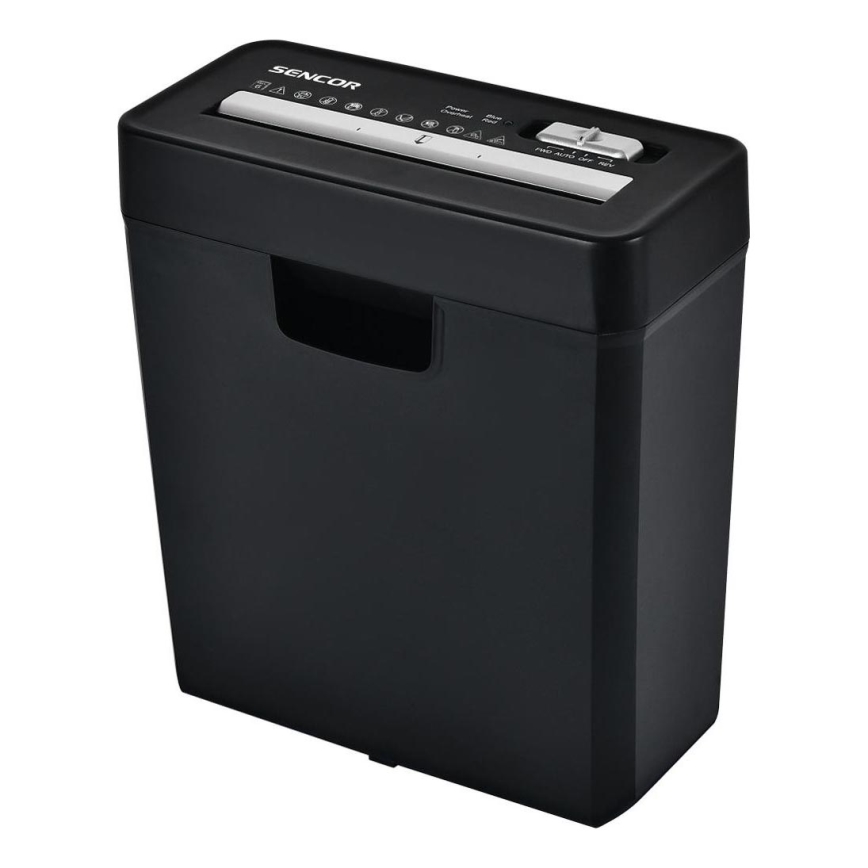 Sencor - Шредер за хартия A4 обем 10 l 190W/230V черен