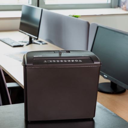 Sencor - Шредер за хартия A4 обем 7л 230V черен