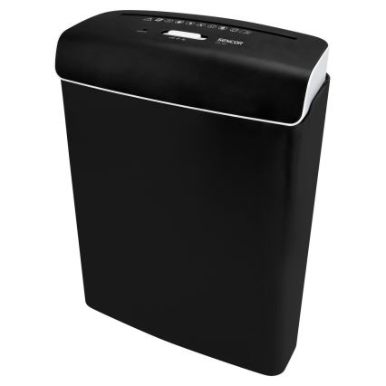 Sencor - Шредер за хартия A4 обем 7л 230V черен