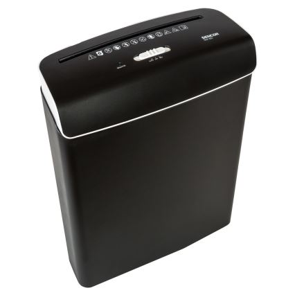 Sencor - Шредер за хартия A4 обем 7л 230V черен